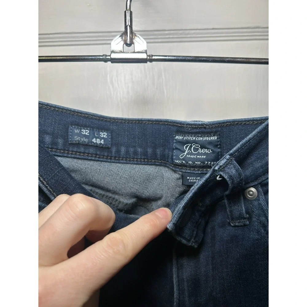 J Crew 484 Slim Fit Jeans Mens 32x32 Blue Dark  Stretch